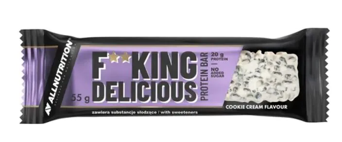 Allnutrition Fitking Delicous Cookie Cream - Protein Bar 55 g