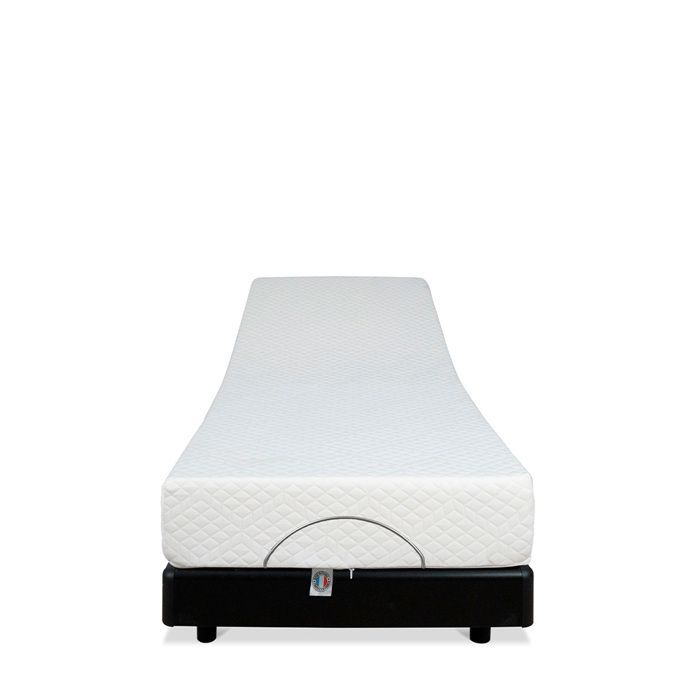Colchón Bodysoft de espuma viscoelástica de 90x200 cm + base de cama eléctrica