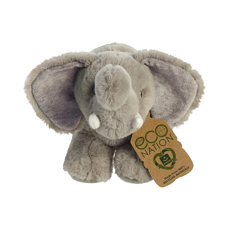 FunToys tøjdyr 20 cm, elefant, øko
