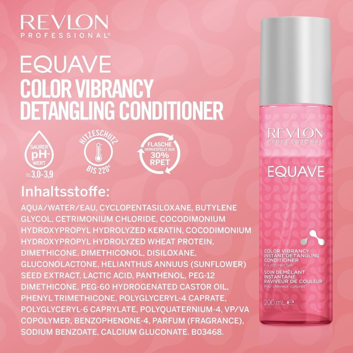 Revlon Professional Equave Color Vibrancy Instant Detangling kondicionierius nenuplaunamiems plaukams, 200 ml