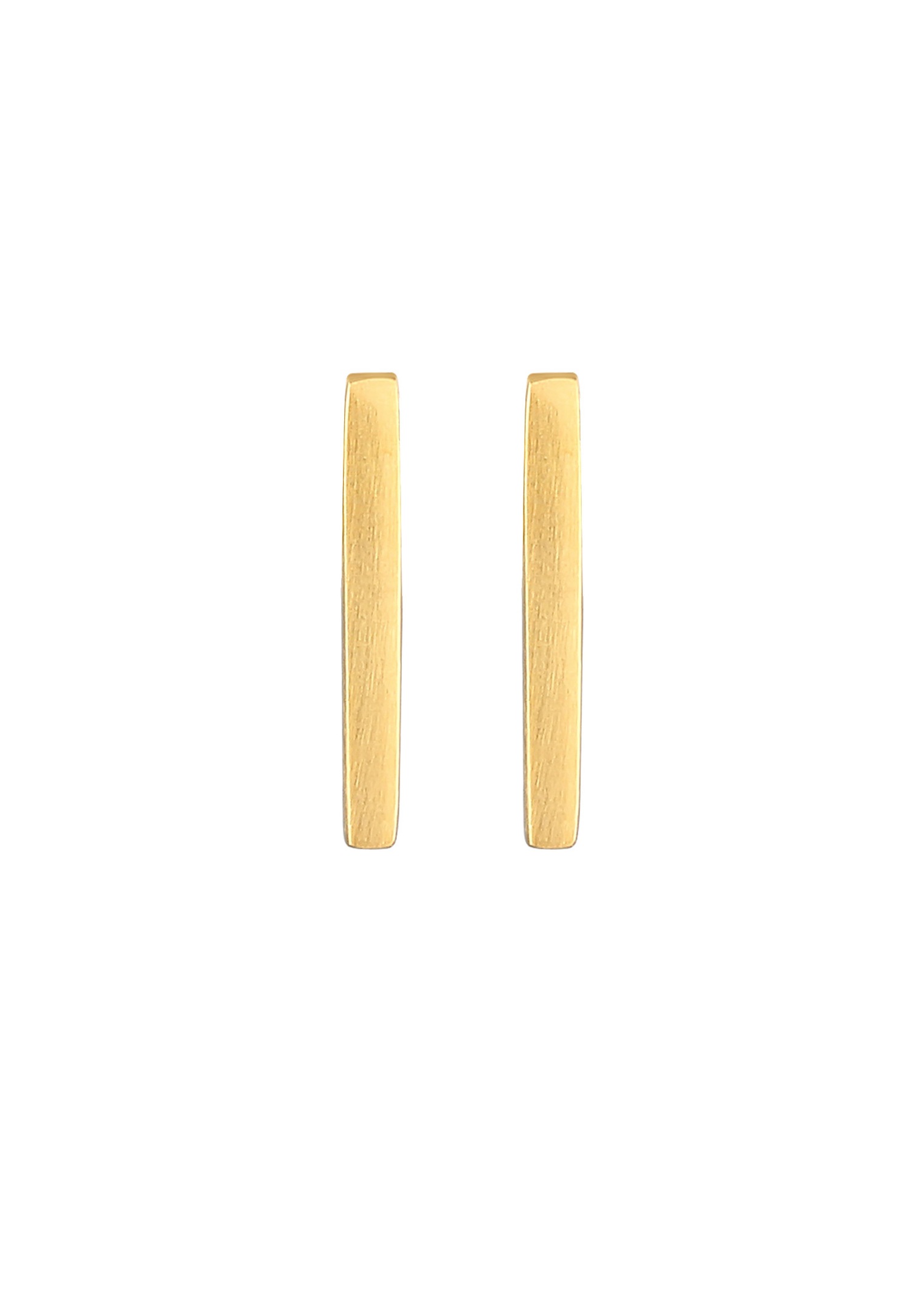 Elli Femmes clous d'oreilles bâton basique brossé en argent sterling 925