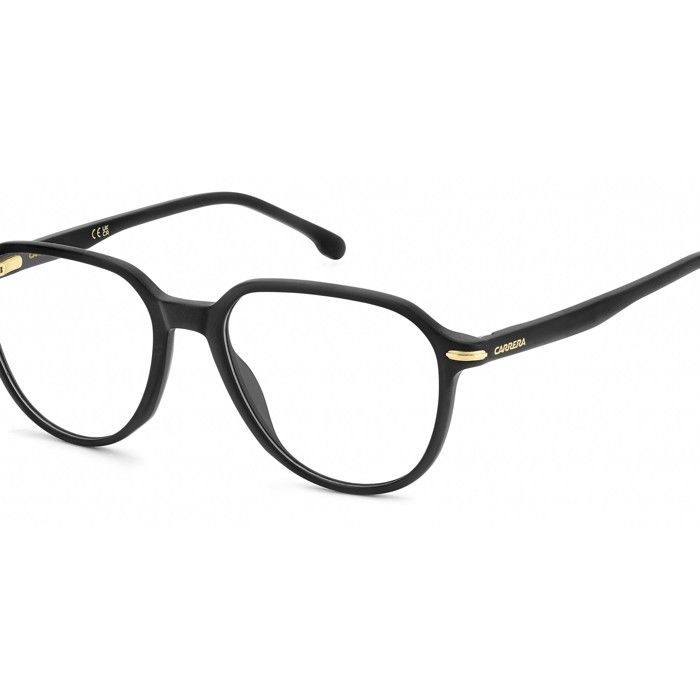 Carrera 346 52/17/145 Matte Black Gold Acetate Eyeglasses for Men