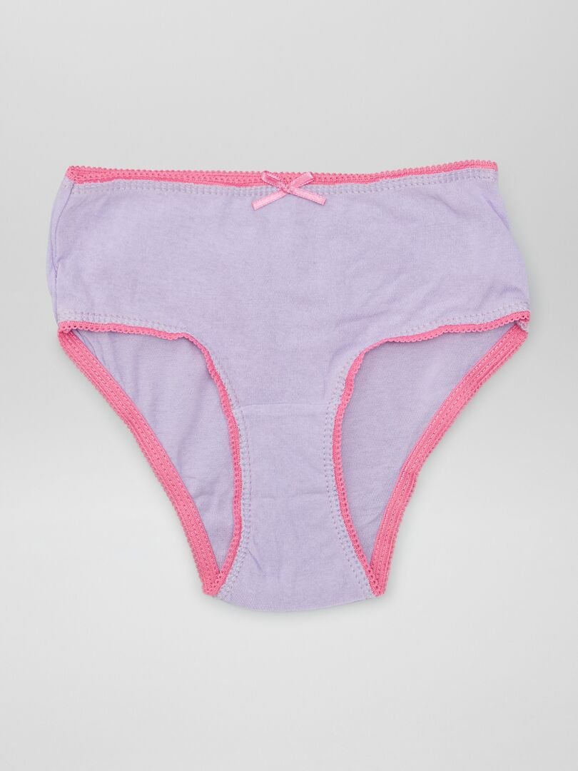 Set van 3 katoenen slips - ROZE