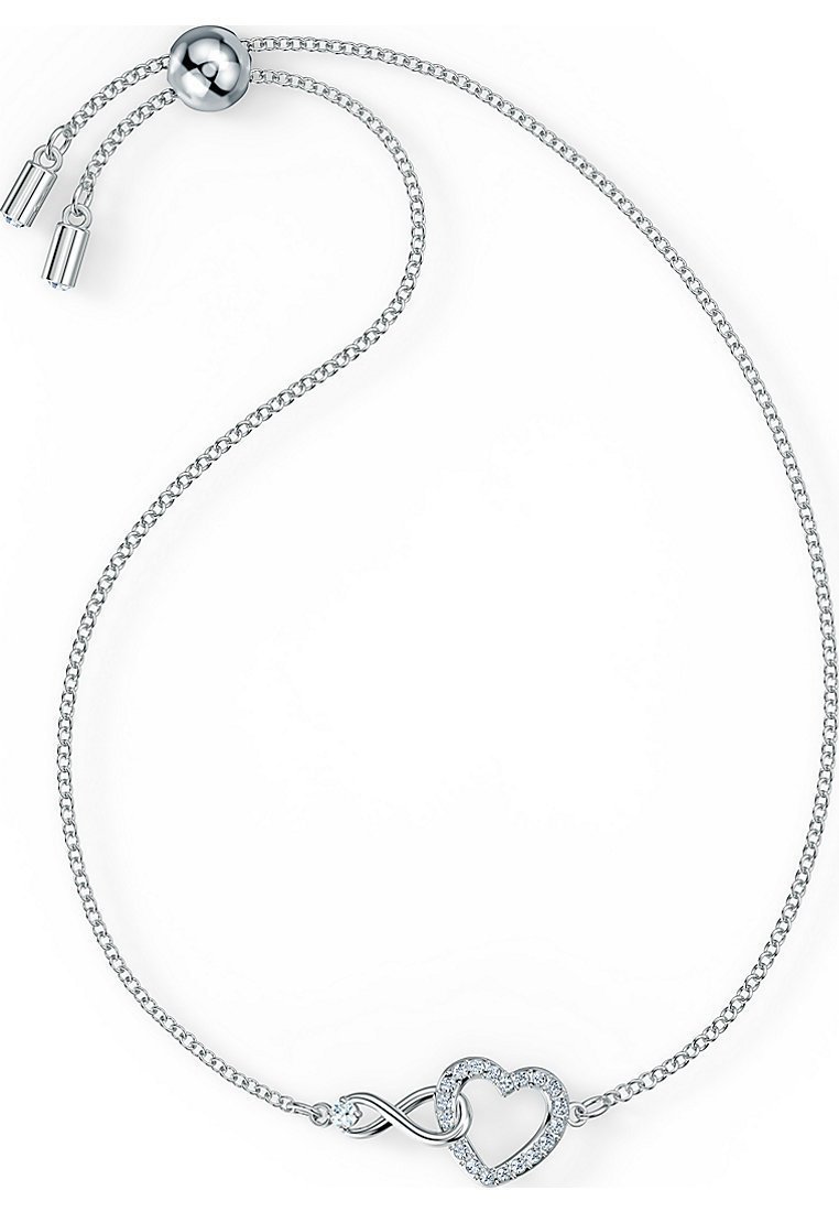 Swarovski HYPERBOLA ARMBAND INFINITY EN HART - Armband - zilverkleurig