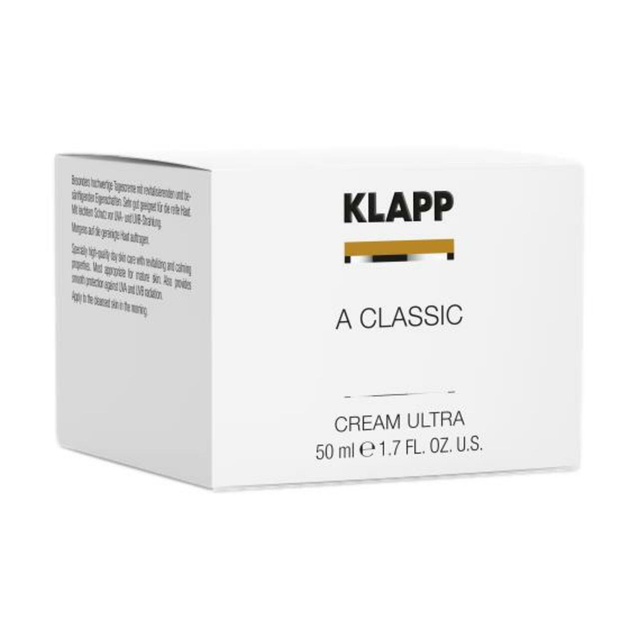 Klapp sejas krēms A Classic Cream Ultra - 50 ml