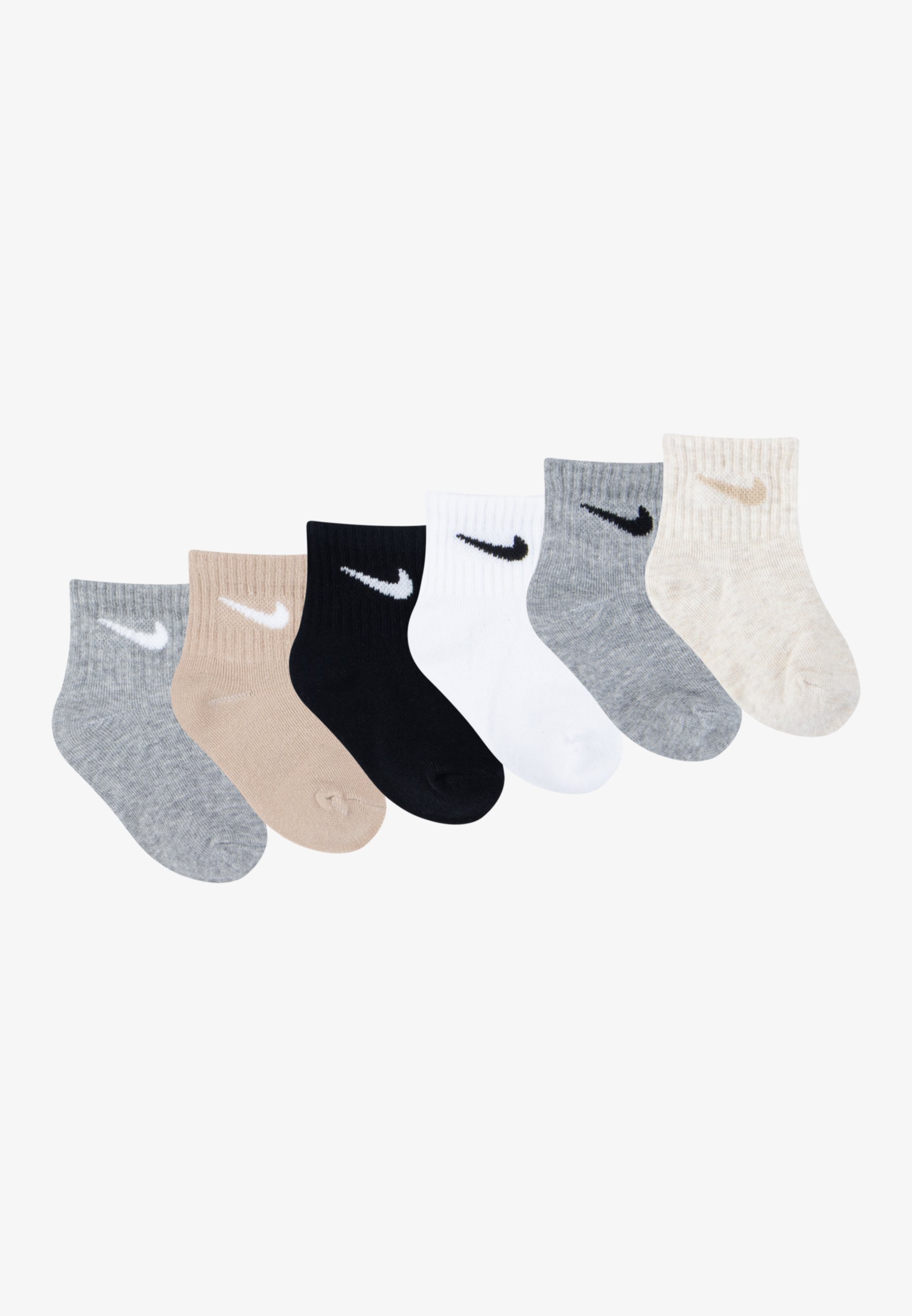 Nike Sportswear INFANT ANKLE UNISEX 6-PACK - Sokken - donkergrijs gemêleerd/zwart