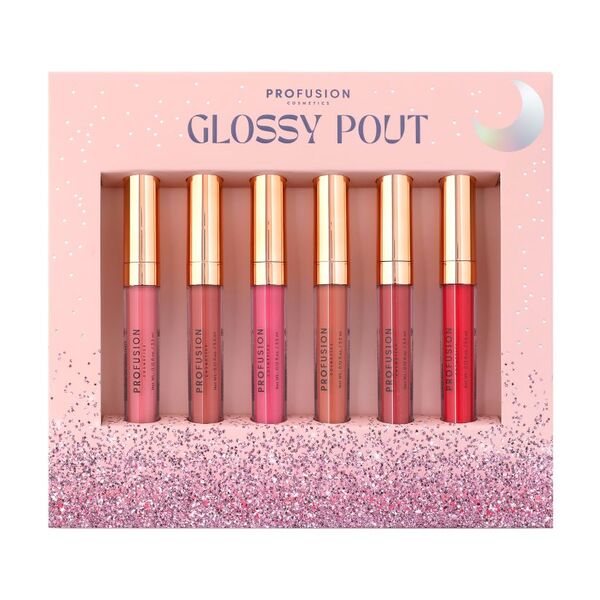 Sada lesků na rty Profusion Cosmetics Glossy Pout (6 ks)