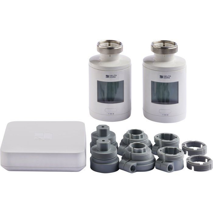 Válvulas termostáticas para radiador y caja de conexiones - Delta Dore - TRV 1.0 paquete conectado - 6050664