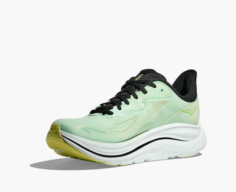 HOKA Clifton 10 Menta Fluorita / Polilla Luna