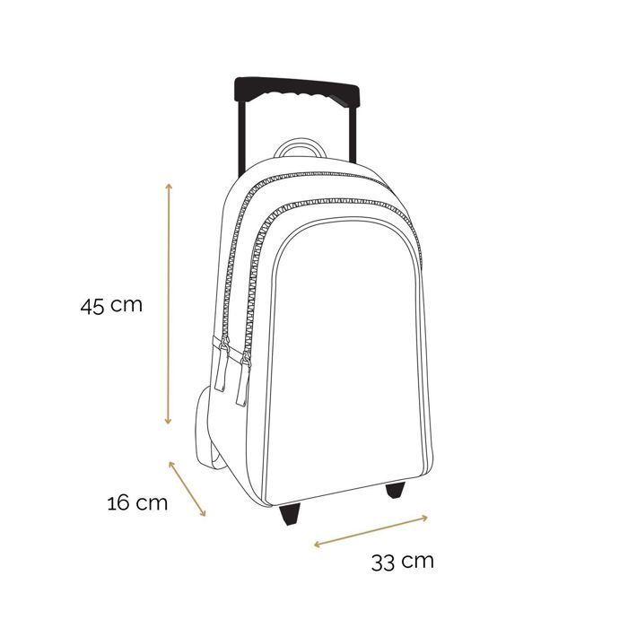 BAGTROTTER Frozen Rolling Backpack - Blue