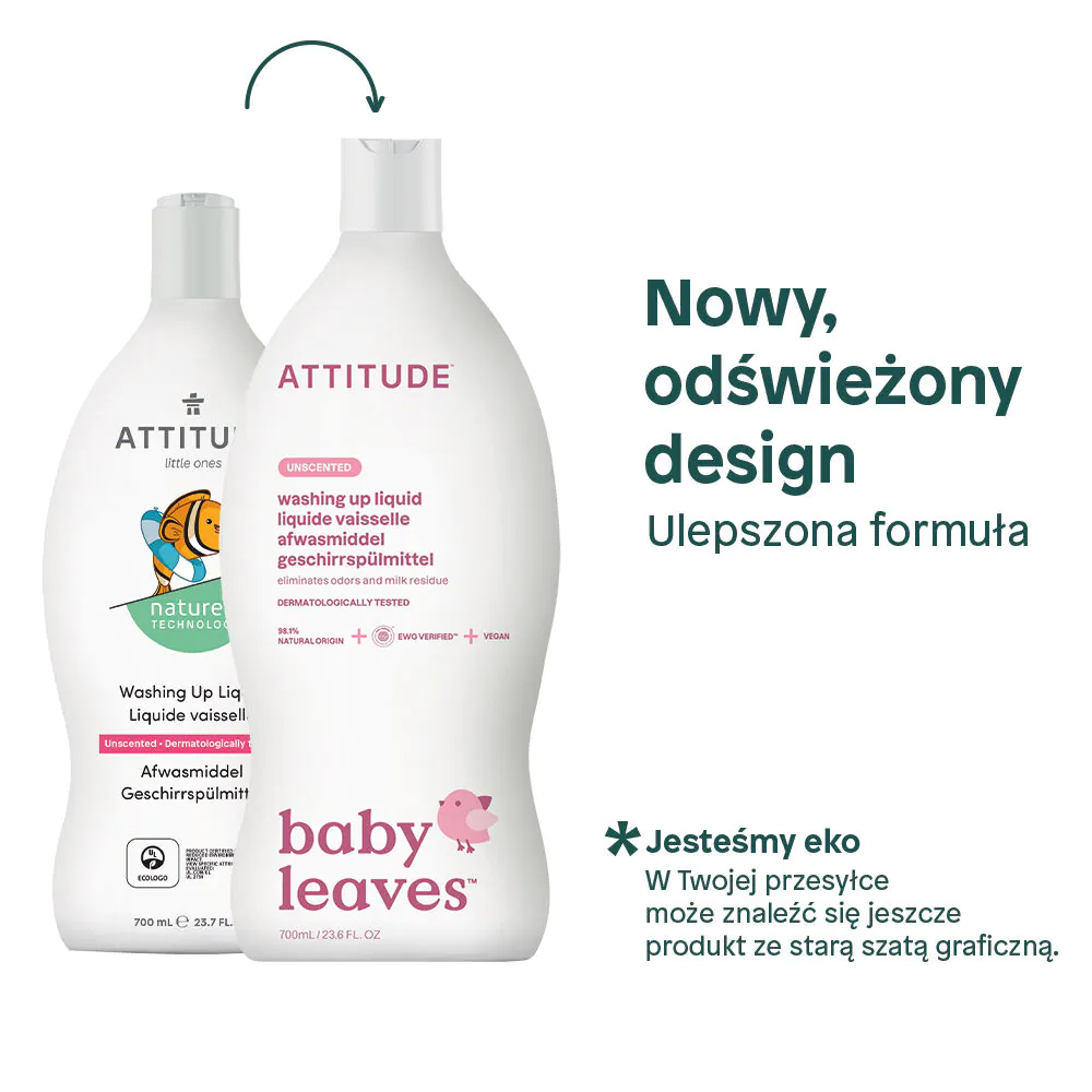 Attitude Płyn do mycia Akcesoriów Dziecięcych Bezzapachowy