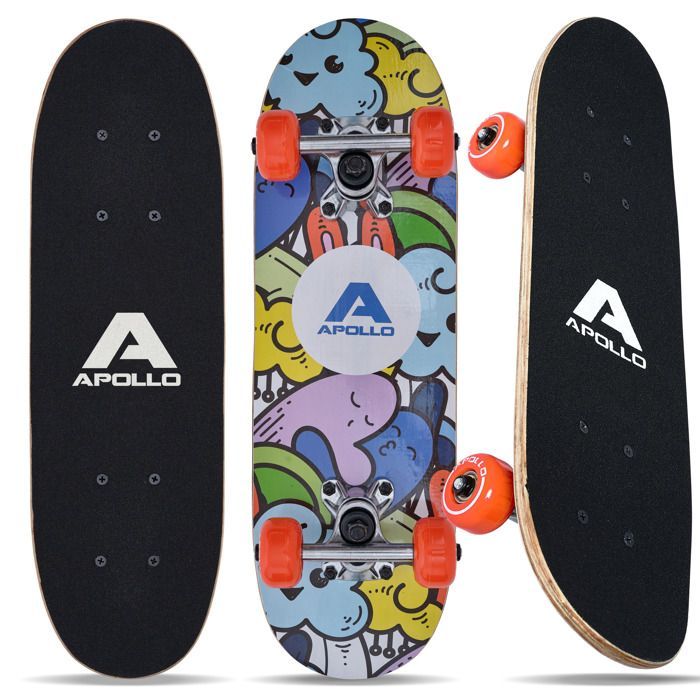 Skate infantil - Fofinho - 50,8 cm x 15,2 cm - Apollo
