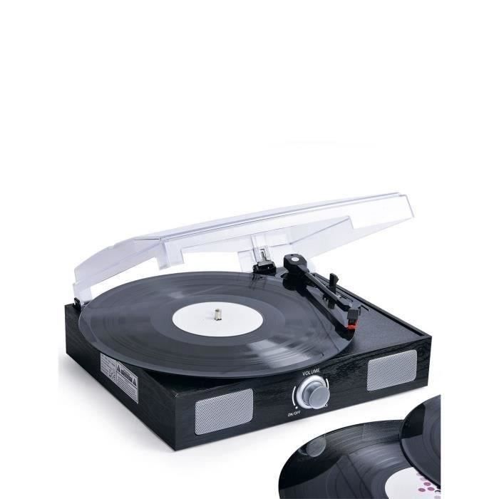 INOVALLEY TD11 Plattenspieler mit USB-Digital-Disc-Laufwerk und eingebauten Lautsprechern