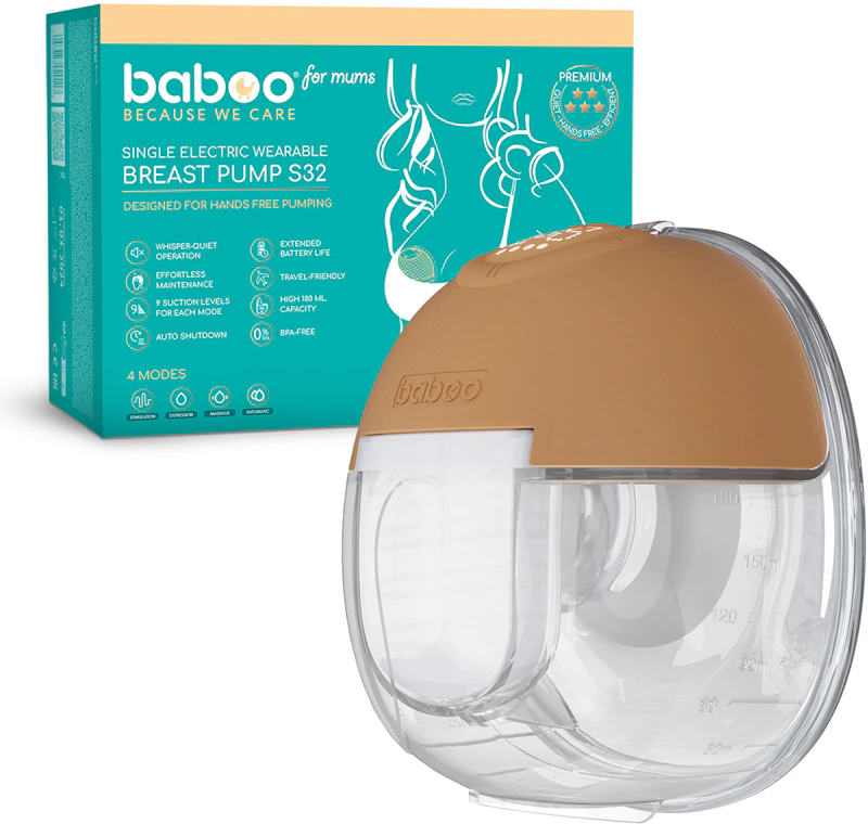 Bomba de amamentação elétrica portátil Baboo, sem usar as mãos.
