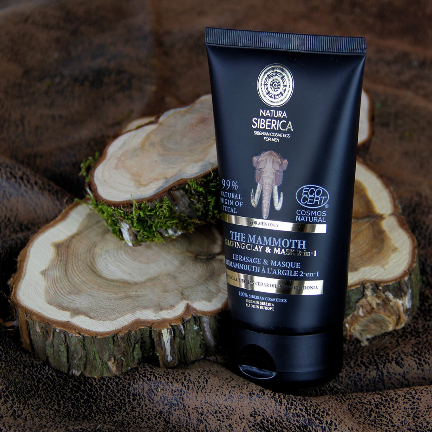 Natura Siberica Rasage & Masque 2 en 1 du Mammouth à l'Argile