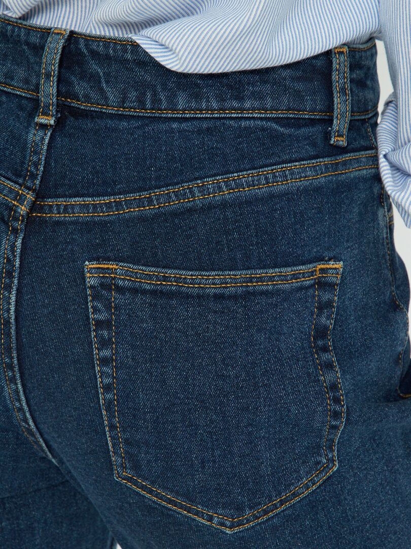 Zeer hoge taille mom jeans - L30 - BLAUW