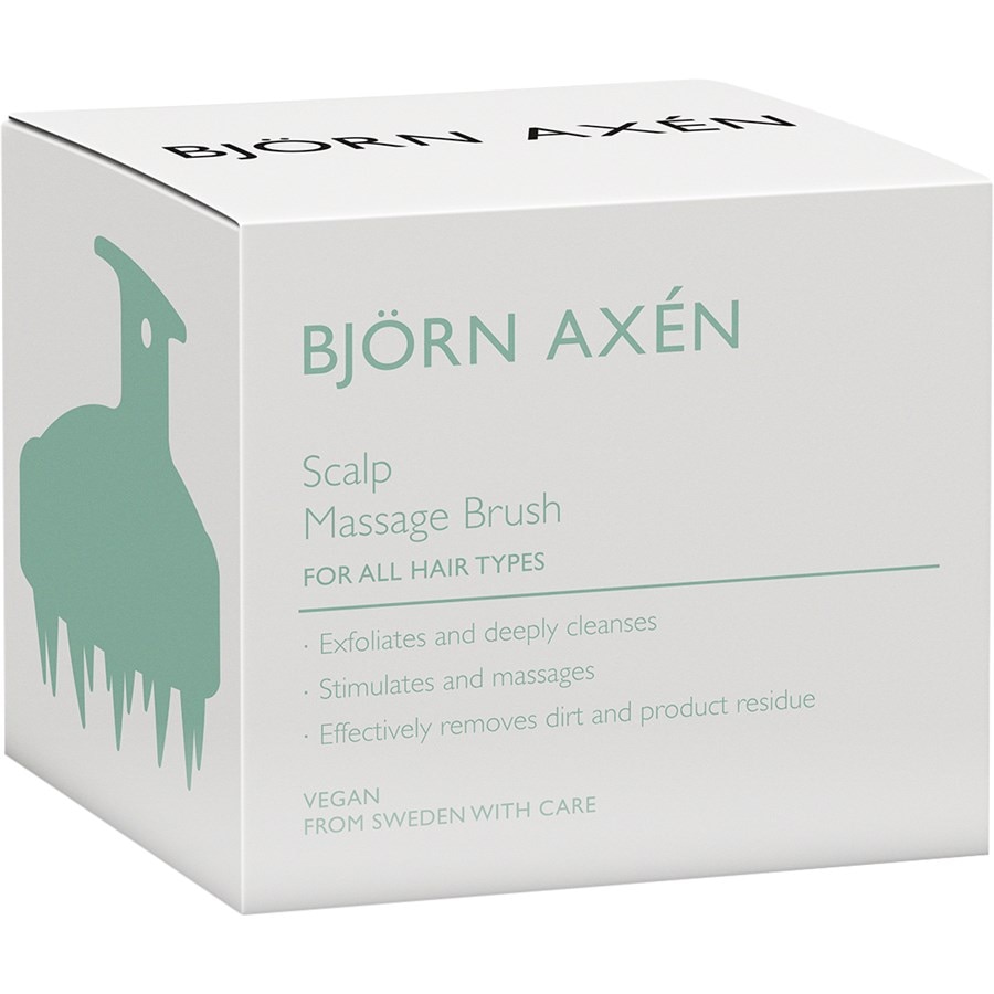 BJÖRN AXÉN platte en peddelvormige hoofdmassageborstel - 1 stuk