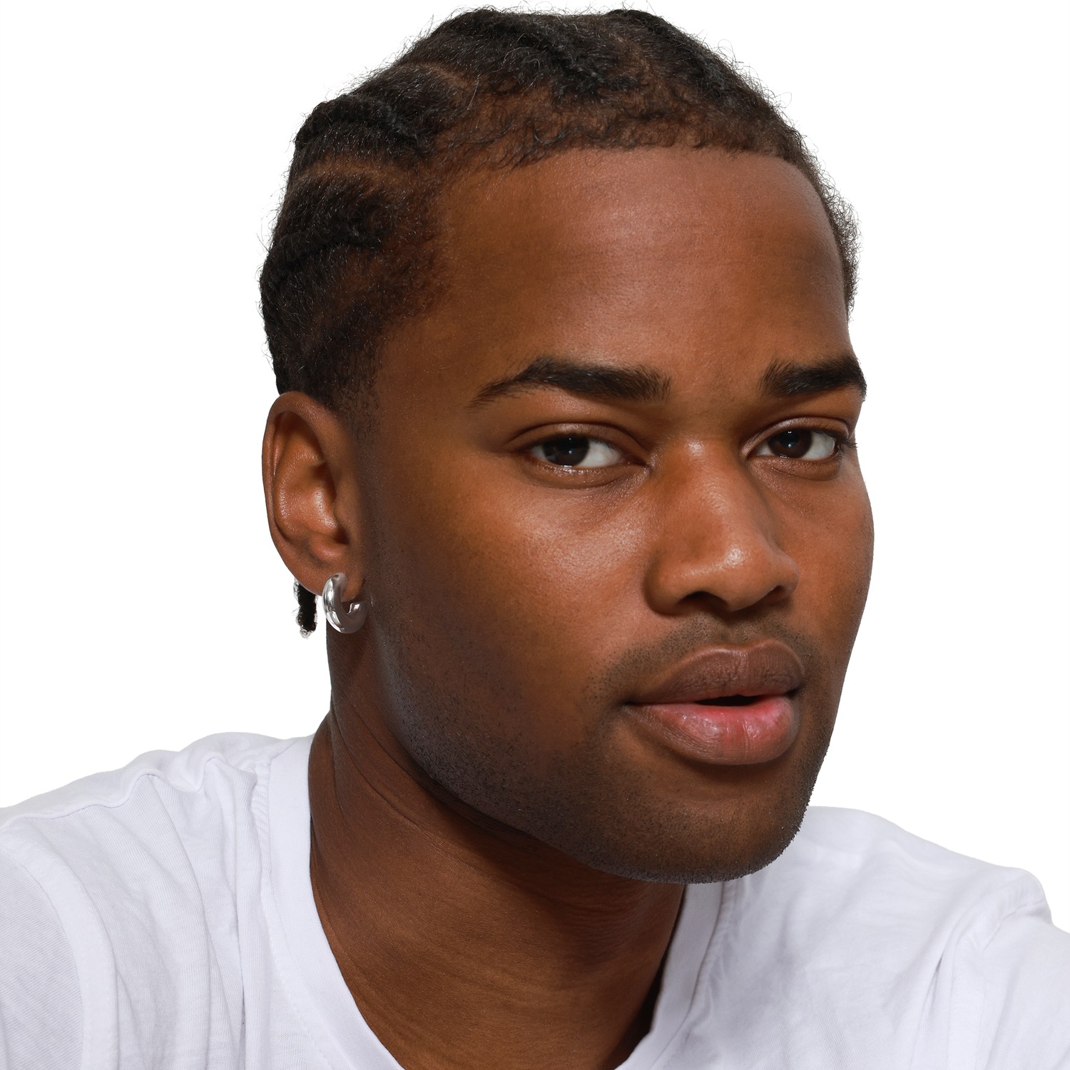 Heideman Boucles d'oreille Heius couleur argentée polie