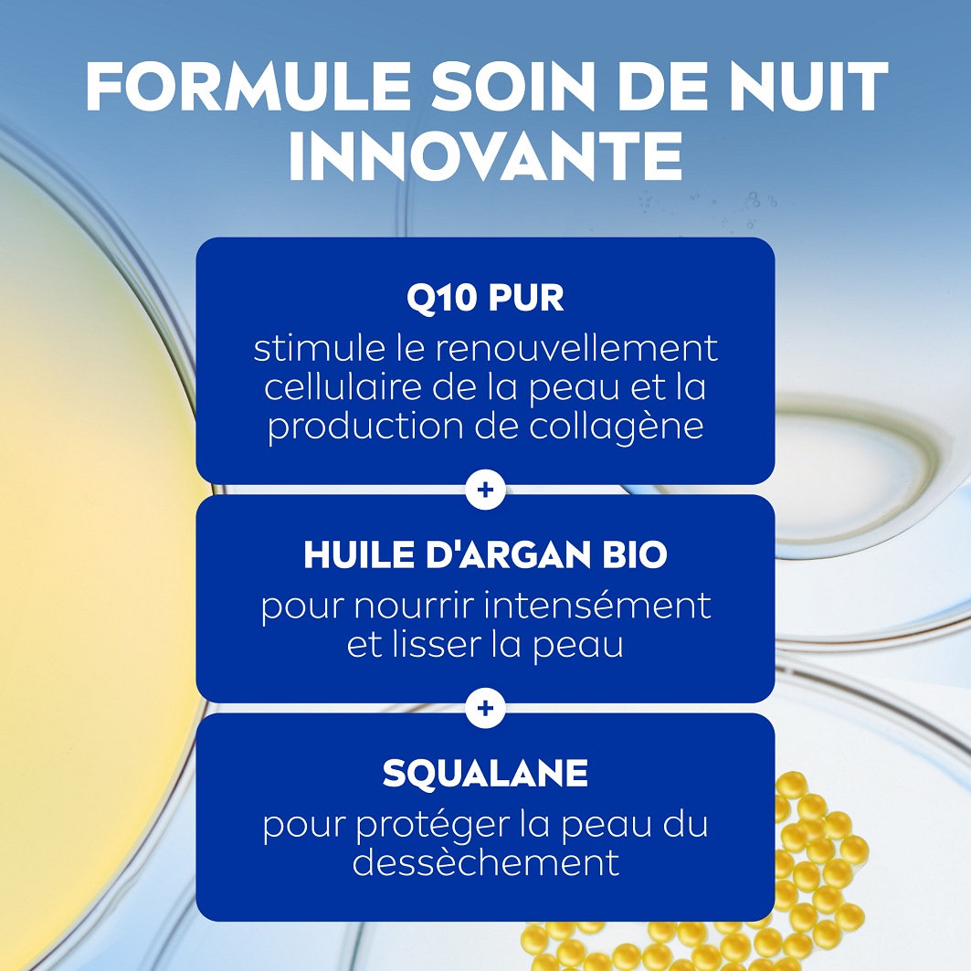 NIVEA Crème visage nuit Anti-Rides Extra nourrissant peaux sèches