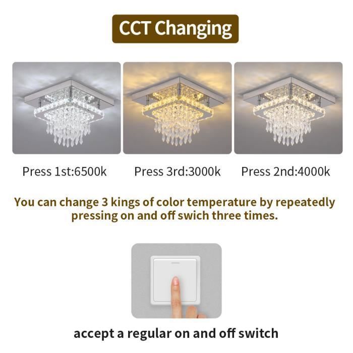 LED kristallen plafondlamp K9 kristallen entree lamp LED plafondlampen voor slaapkamer interieurverlichting kroonluchter
