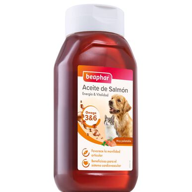Beaphar lakseolje til hunde- og kattefôr 425 ml
