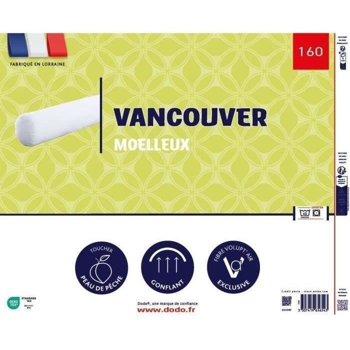 Cojín VANCOUVER de 160 cm - 100 % poliéster - DODO