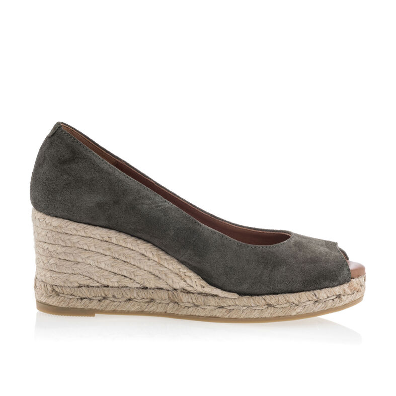 Zielone espadryle damskie z podeszwą ze sznurka