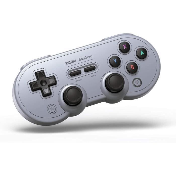 Manette Bluetooth - 8Bitdo - SN30 Pro - Edition Grise - Multi-plateforme - 18h Autonomie