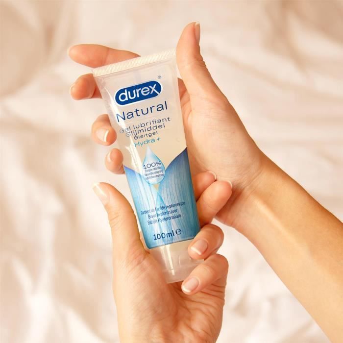 Gels Lubrifiants Naturels - Intime à Base d Eau et Hydratant à l Acide Hyaluronique - Lot de 2 Gels Sexuels 100ml