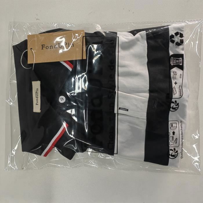 Men's Polo Shirt, Casual 3-Button Lightweight Polo Shirt with Collar, Short Sleeve Slim Fit for Golf and Tennis - Black