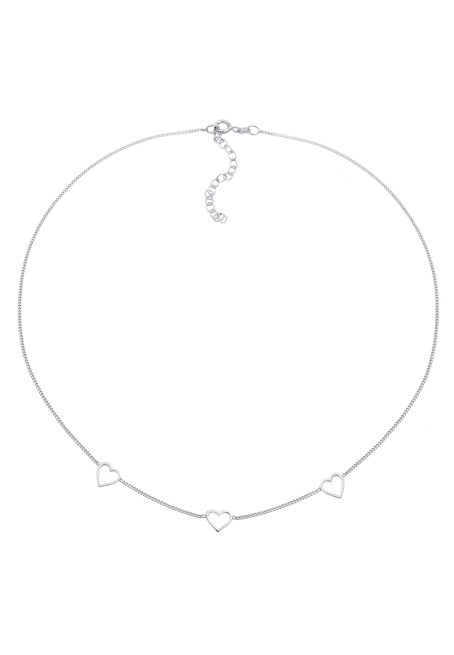 Elli Femmes choker cœur basique tendance en argent sterling 925