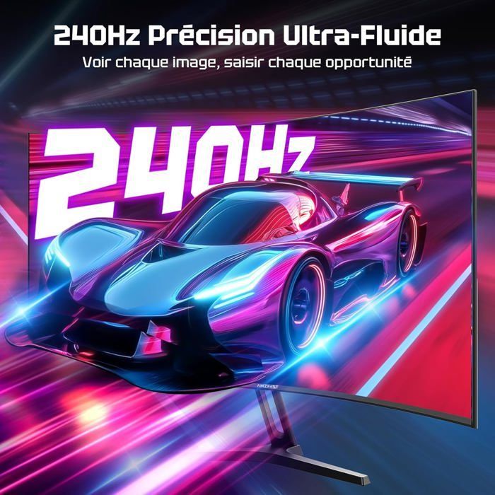 Monitor da gioco curvo - Amzfast - AMZG27C1 Pro-EU - 240Hz - FHD - 1ms MPRT