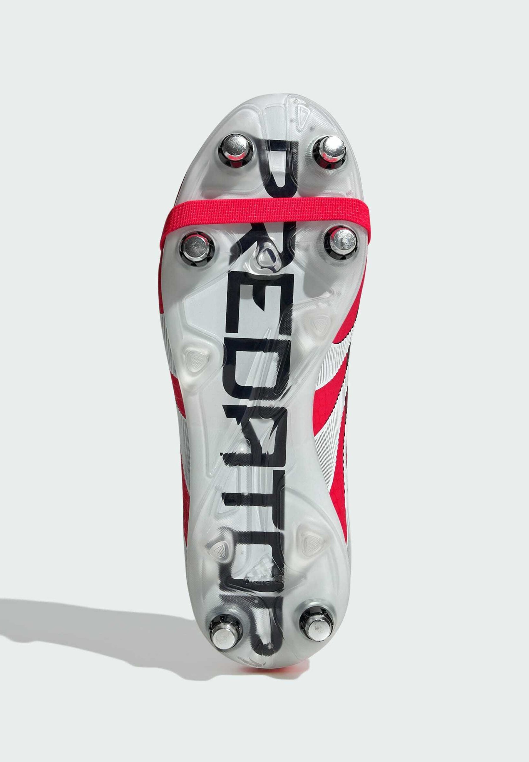 adidas Performance PREDATOR ELITE FOLD-OVER TONGUE SOFT GROUND - Voetbalschoenen voor zachte ondergrond - helder rood, wolk, wit, kern zwart
