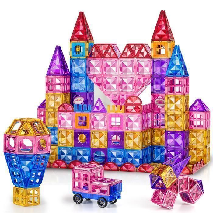 KUKUFUN 52-Piece 3D Magnetic Building Blocks | STEM Educational Toy for Children Ages 3+ | Food-Grade ABS, Guaranteed Safe