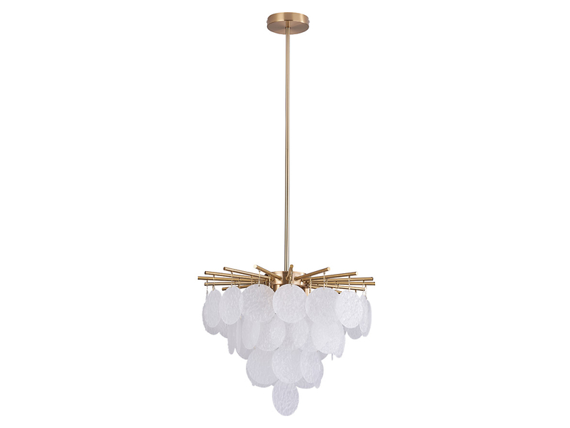 Lampa wisząca Atena 3-punktowa metalowo-akrylowa złota