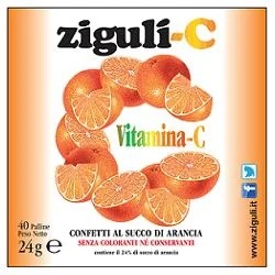 ZIGULÌ Ziguli C Oranje 40 snoepjes 24G Voedingssupplement