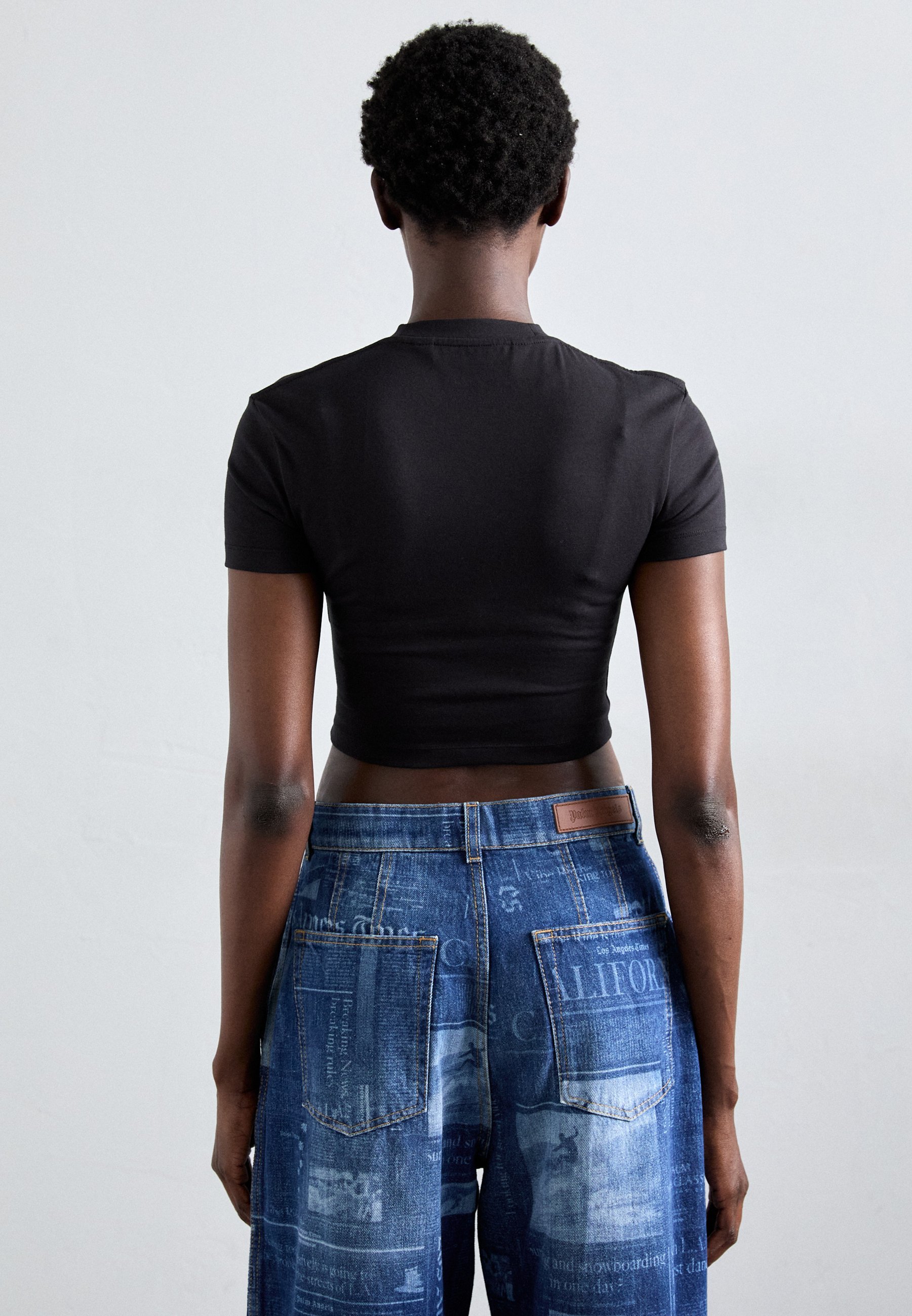 T-shirt basique Palm Angels, logo classique, noir
