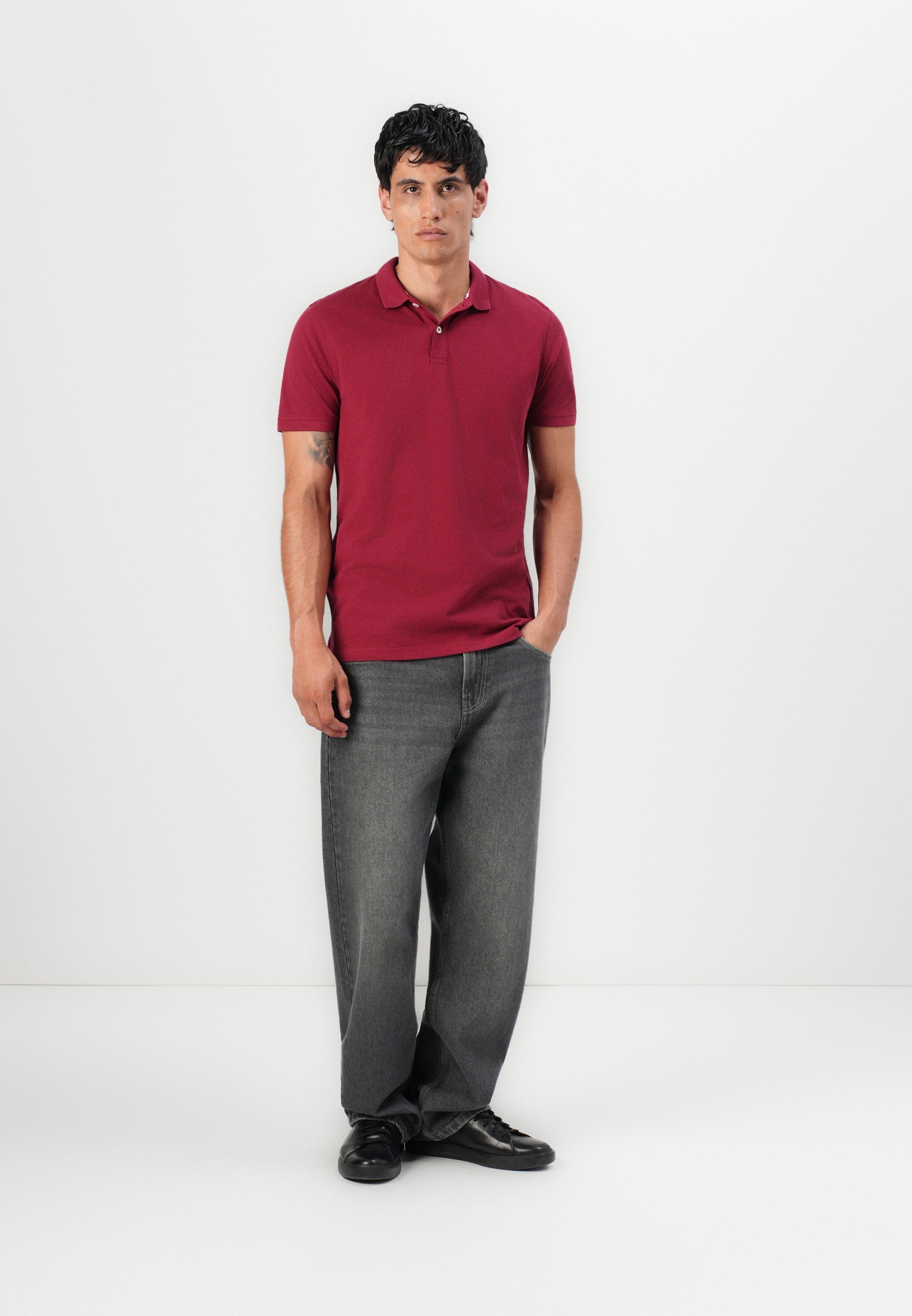 Pier One 2-pack - Poloshirt - marineacademie/Tibetaans rood