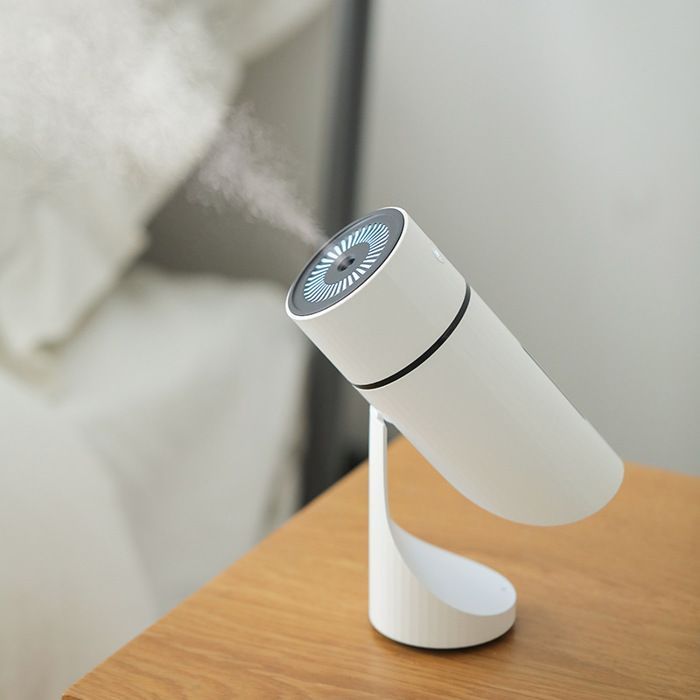 Humidificador de aire inalámbrico USB de 260 ml, difusor de aromaterapia con batería recargable de 1000 mAh - Blanco [E3804]
