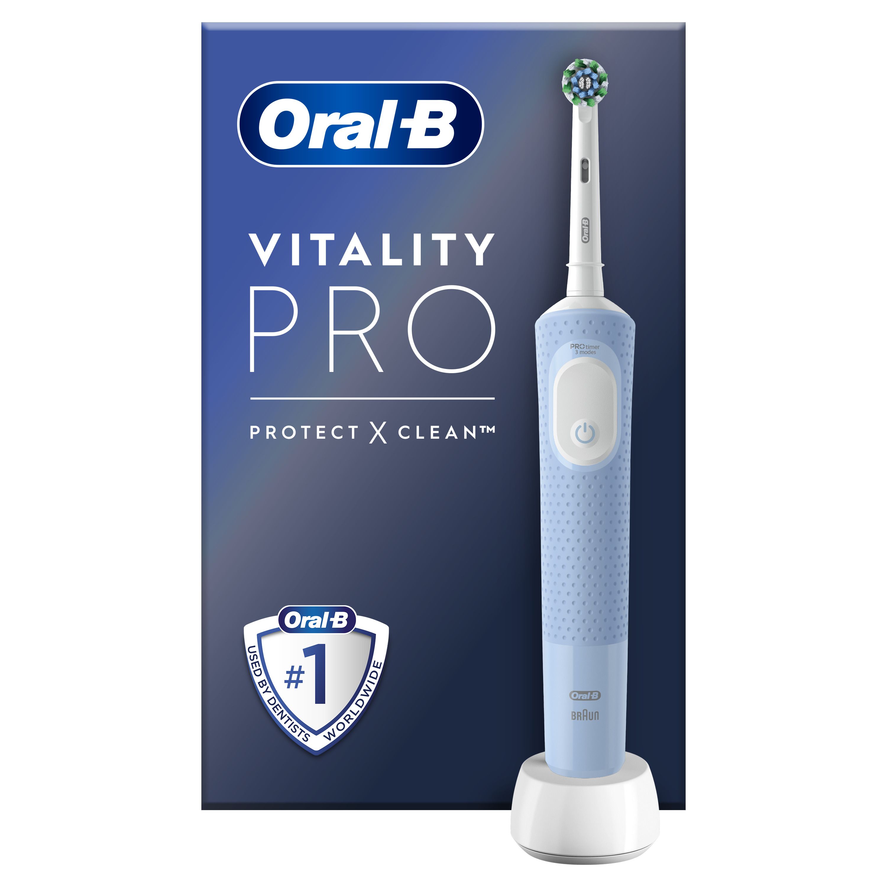 „Vitality Pro Protect x Clean“ dantų šepetėlis Elektriniai dantų šepetėliai
