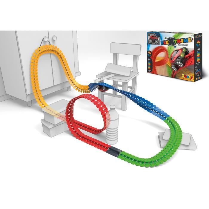 Set de descubrimiento FleXtreme - Pista de coches - 4,40 metros de largo - SMOBY