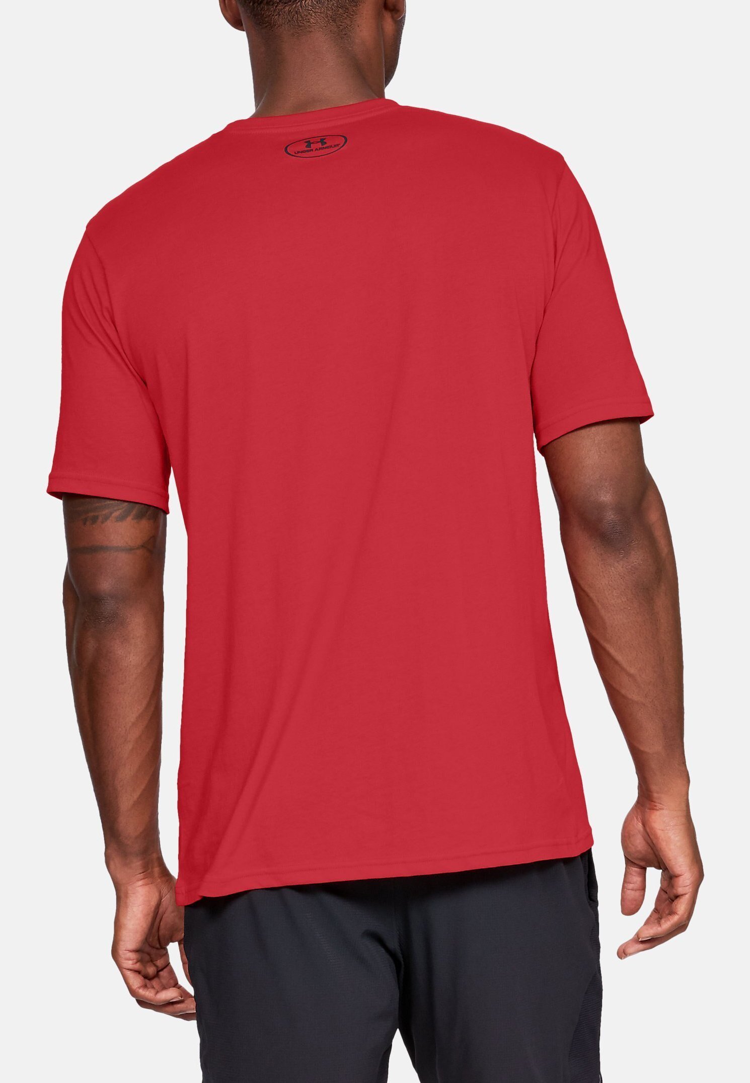 Under Armour logo op de linkerborst - T-shirt met print - rood