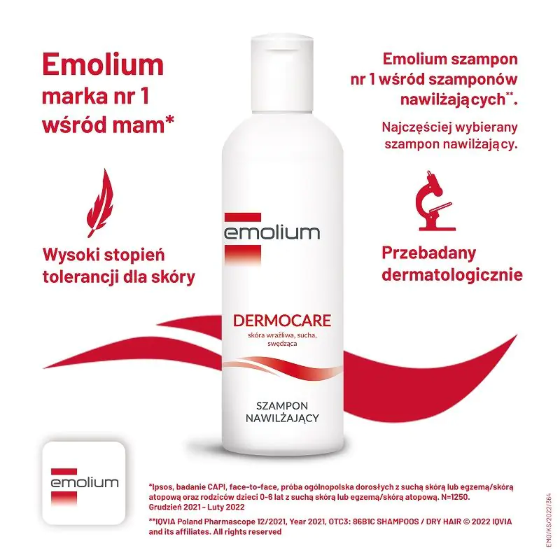 Emolium Dermocare Szampon nawilżający