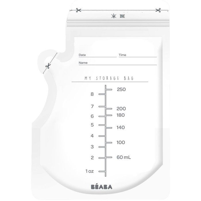 50 Sacchetti per la conservazione del latte materno - BEABA - 250 ml