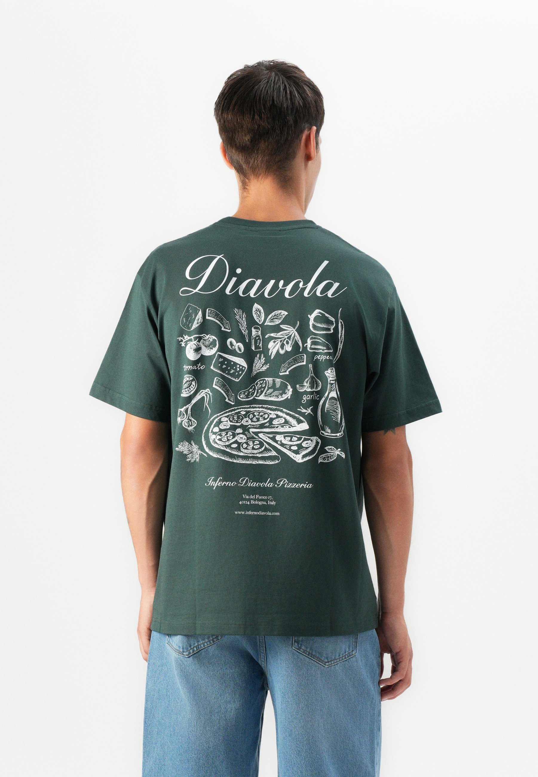 Only & Sons ONSFRED OSTERIA T-shirt imprimé - Épinette foncée