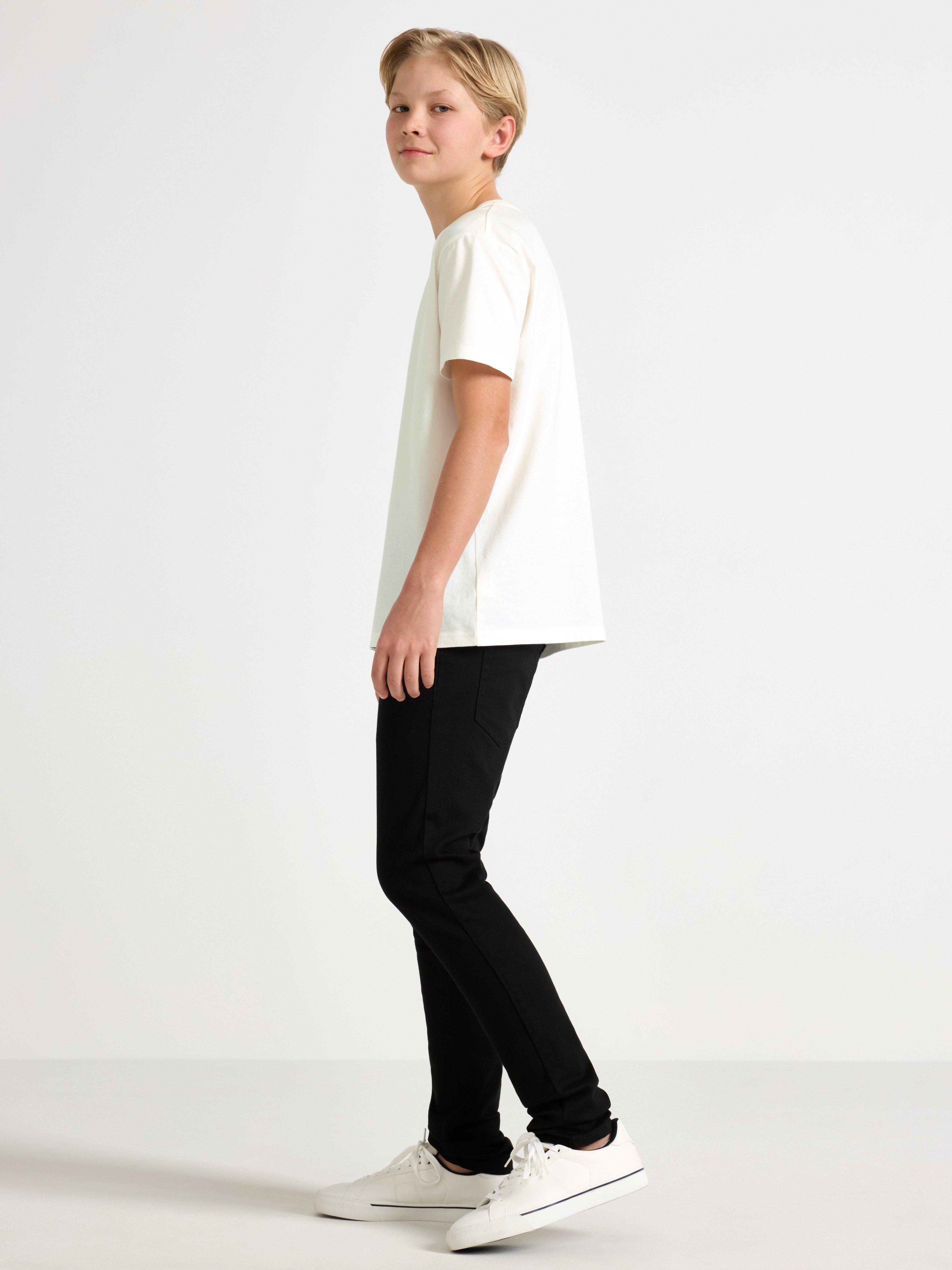 SAM Super stretch slim fit jeans med normal midje, svart