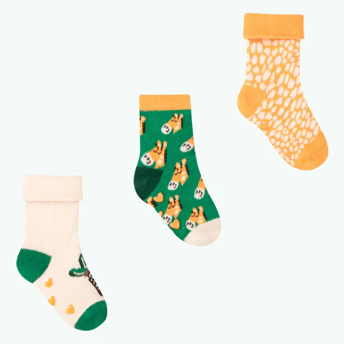 Cabaia Little Explorer - Pack de chaussettes bébé vert