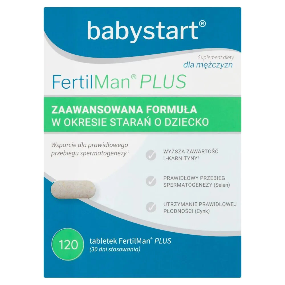 FertilMan Plus, Preparat wspomagający płodność u mężczyzn, Tabletki