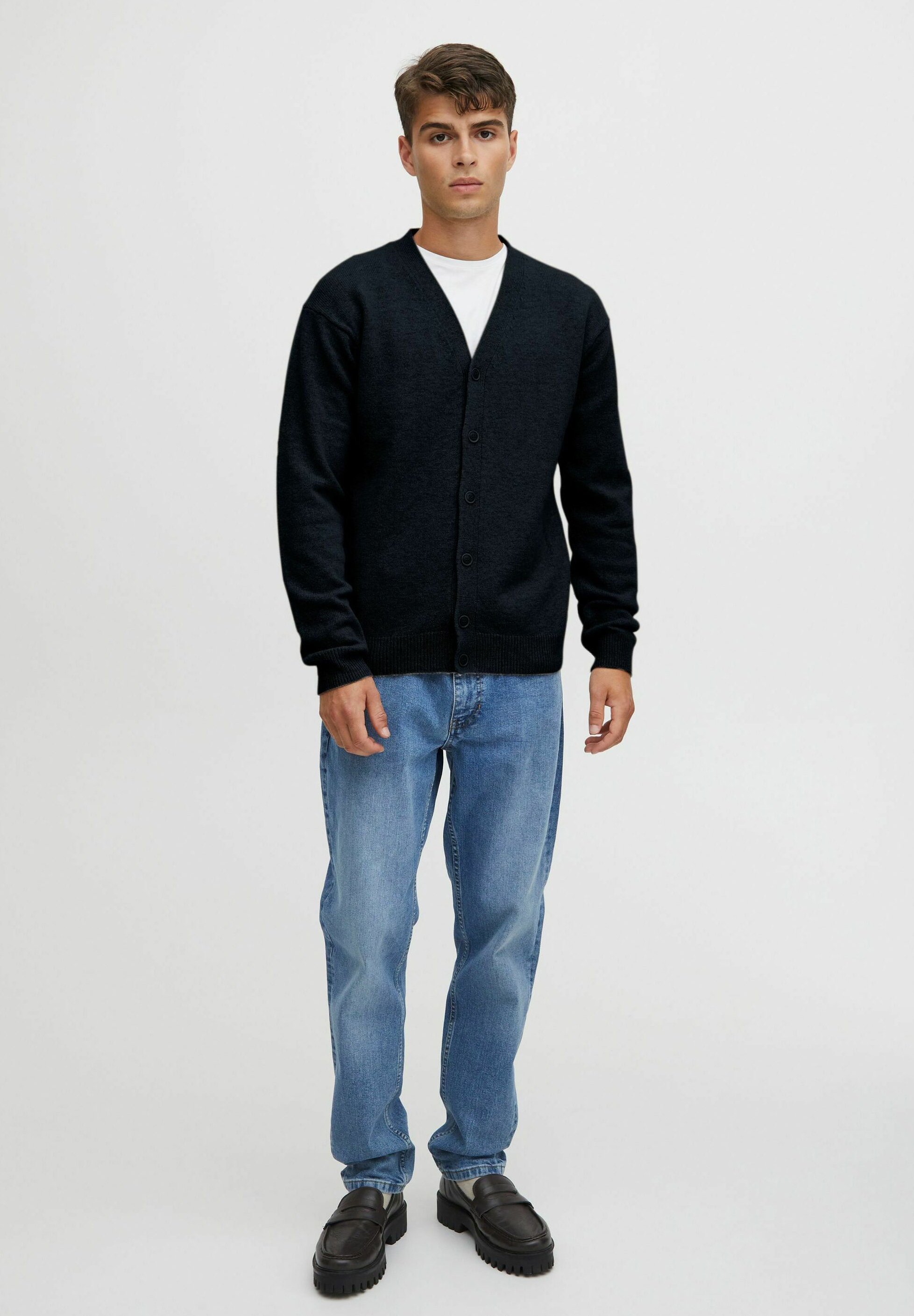Casual Friday CFKARL - Cardigan - antracietzwart