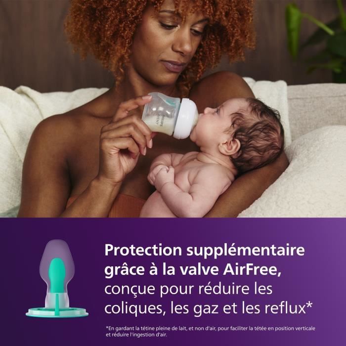 Babykit - PHILIPS AVENT - Natural 3.0 AirFree - 2 x 125ml flesjes + 2 x 260ml flesjes + Ultra Soft fopspenen 0-6 maanden